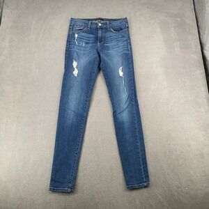 Flying Monkey Platinum Skinny Distressed Jeans Medium Wash Size 28 Made in USA